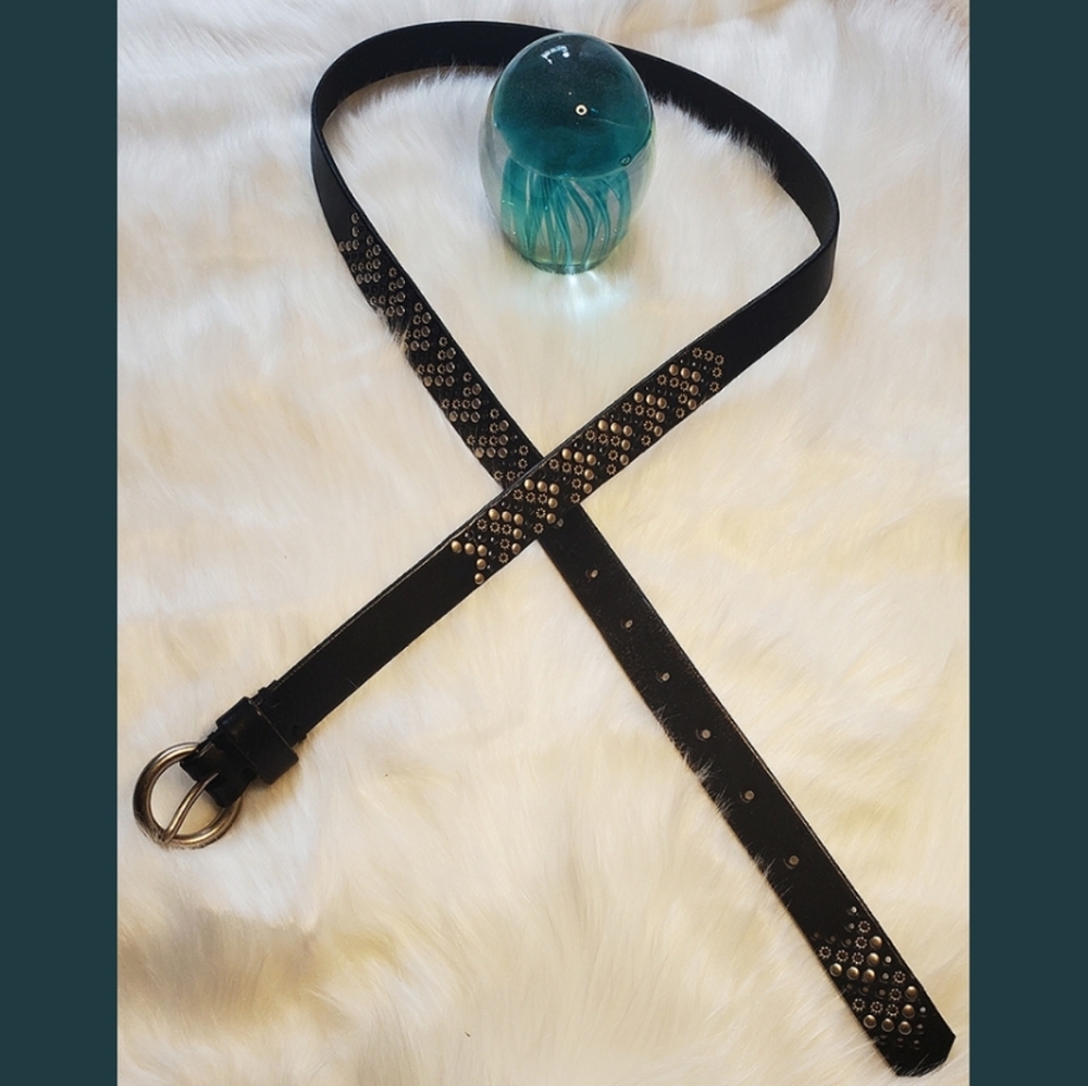 Studded Leather Belt